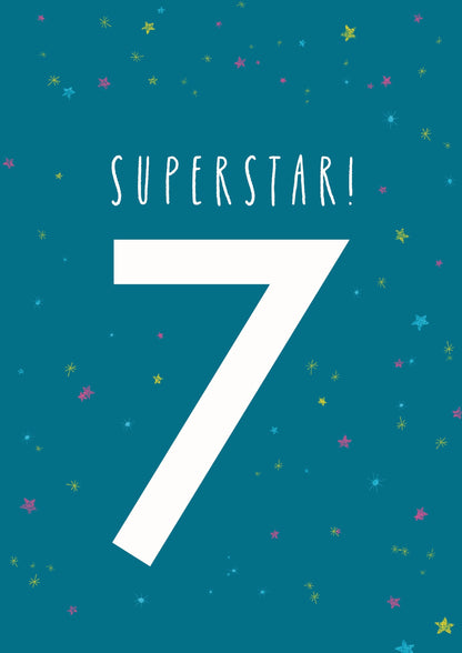 7th Birthday Card