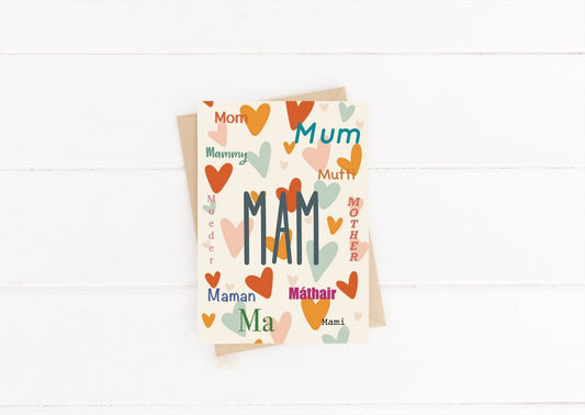 Mam, Mammy, Máthair, etc (Card)