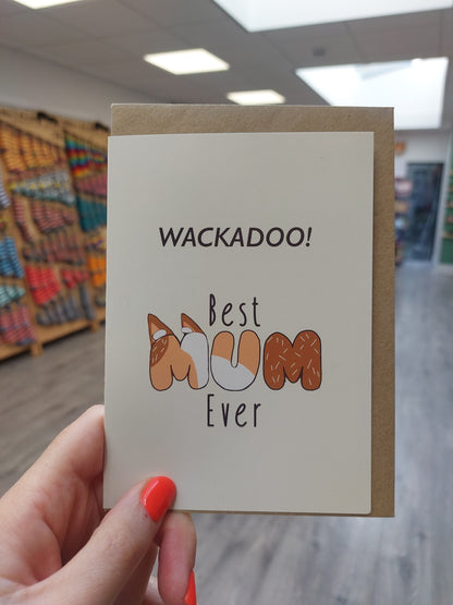 Bluey Inspired Mum Card